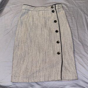 H&M Black and Gray Pencil Skirt